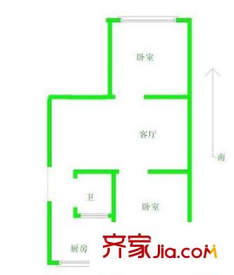 祥豐里 2室 戶型圖