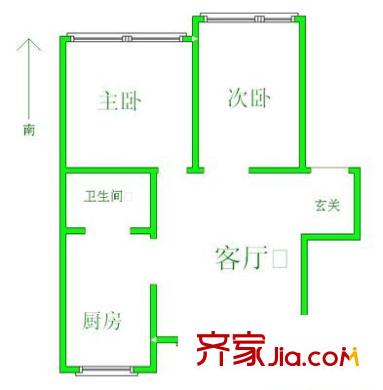 祥豐里 2室 戶型圖