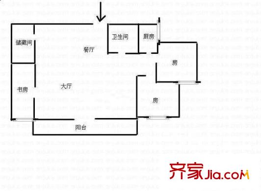 廣德小區(qū) 3室 戶型圖