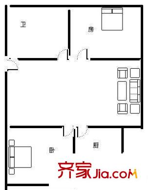 鼓樓人家110號(hào)3層戶型圖