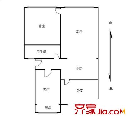 裕豐樓 2室 戶型圖