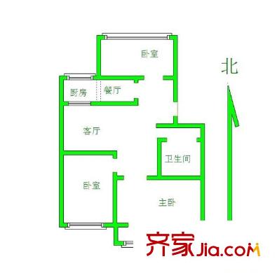 鳳凰園 3室 戶型圖