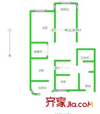 鳳凰園 3室 戶型圖