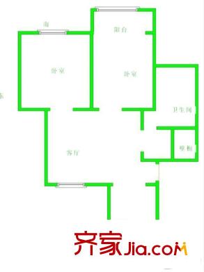 智源里和馨園戶型圖2居室 2室1廳1衛(wèi)1廚