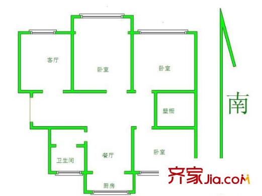 龍?jiān)茦?3室 戶型圖
