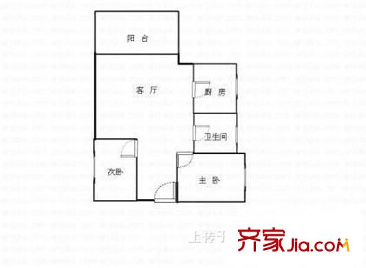 福藤苑 2室 戶型圖