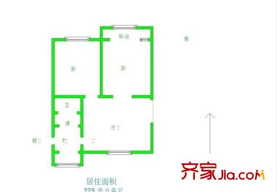 龍泉西里 2室 戶型圖