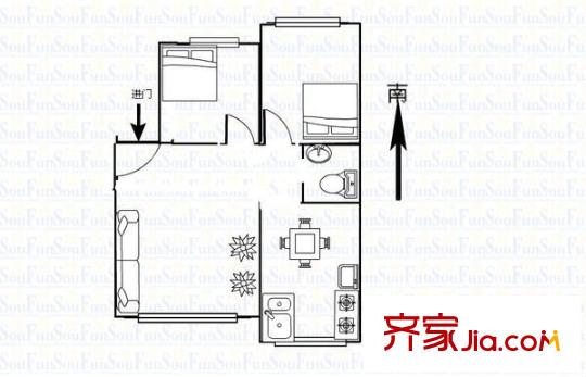 鳳祥園 2室 戶型圖