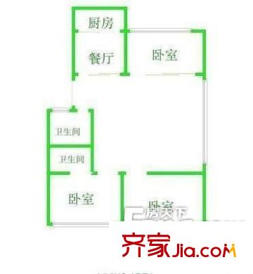 斗池新居 3室戶(hù)型圖