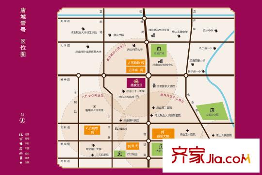 唐城壹號區(qū)位圖