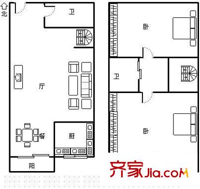 長樂苑 2室 戶型圖