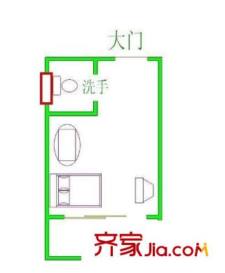 七星佳寓 1室 戶型圖