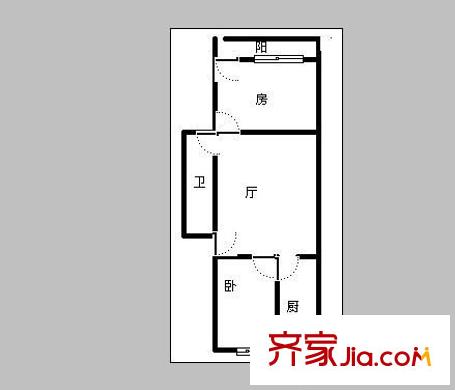 南臺(tái)新苑桂花園 2室 戶型圖