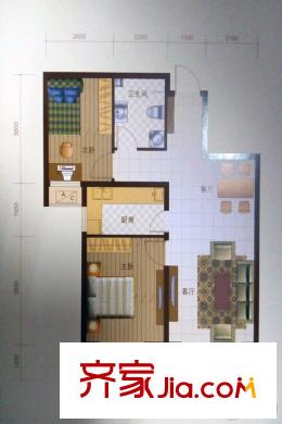 世紀(jì)龍庭二期D110#D113#D116#E1戶型 2室2廳1衛(wèi)1廚
