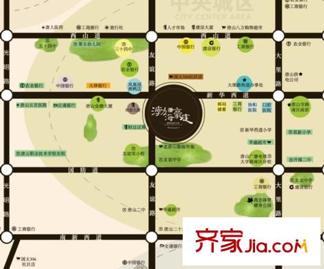 渤海豪庭交通圖