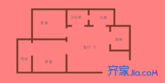 金泉公寓 3室 戶型圖