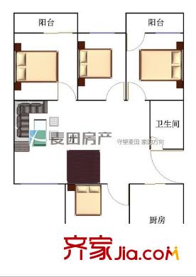 金輝新村 4室 戶型圖