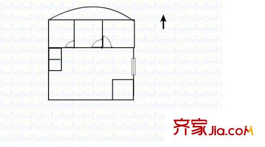 鴻達(dá)大廈 3室 戶型圖