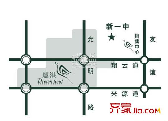 新天地鷺港區(qū)位圖