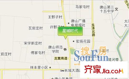 時代星城區(qū)位圖