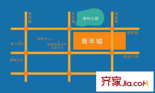青年城交通圖