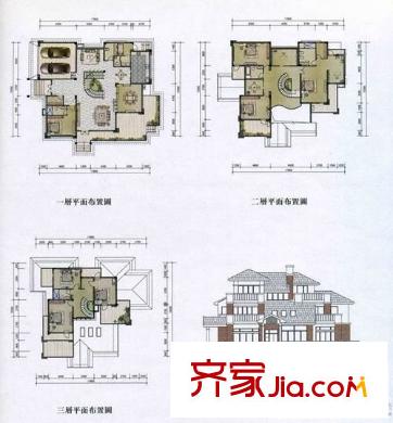大洋鷺洲 5室 戶型圖