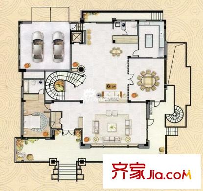 大洋鷺洲 6室 戶型圖
