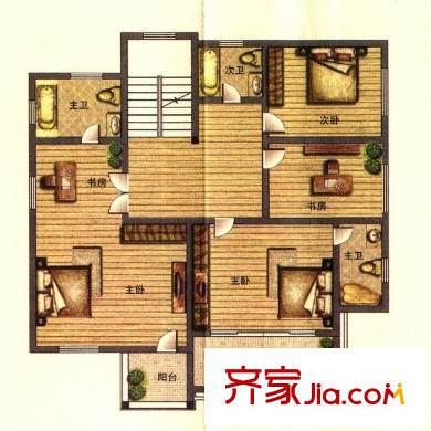翠湖山莊 5室 戶型圖