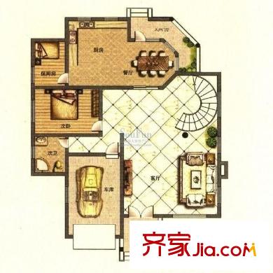 翠湖山莊 5室 戶型圖