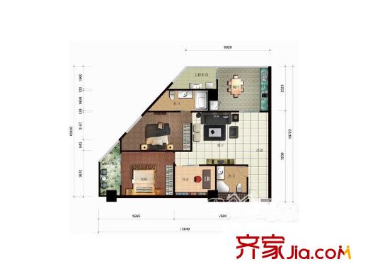 茶亭國際 戶型圖
