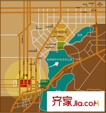 和利水岸名都交通示意圖