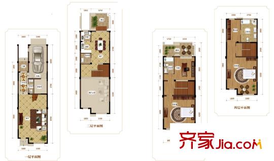 曹妃湖紅樹灣201#202#204#B4戶型 3室2廳3衛(wèi)1廚