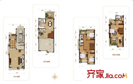 曹妃湖紅樹灣101#102#A1戶型 4室2廳4衛(wèi)1廚