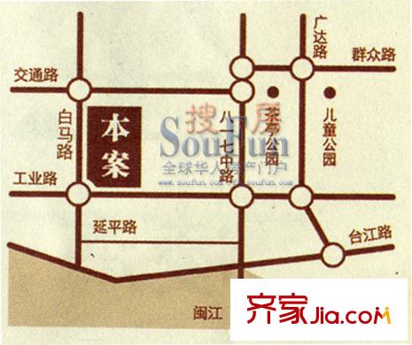 中庚書香大第交通圖