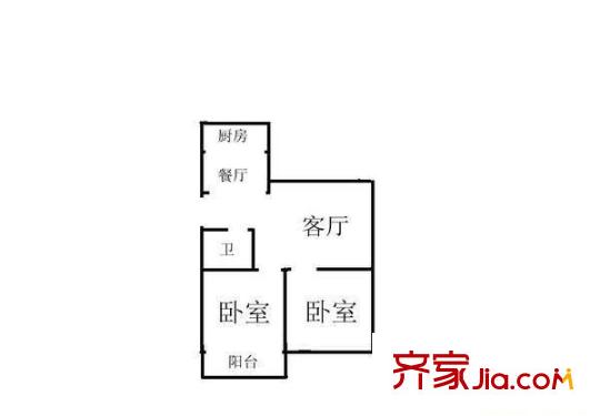永?；▓@ 2室 戶型圖