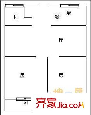 永裕花園3層戶型圖