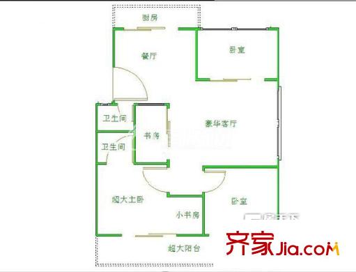 藝術(shù)家園 4室戶型圖