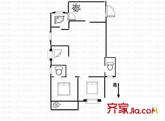 頤景園一區(qū)戶型圖頤景園 3室 戶型圖 3室2廳2衛(wèi)1廚