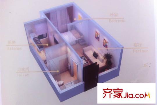 誠安友誼天地綜合樓A1精妙一居 1室1廳1衛(wèi)1廚