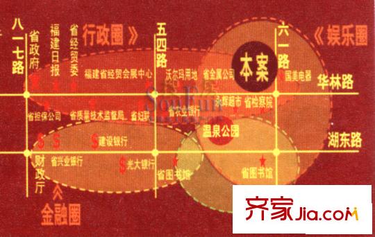 錦繡福城交通圖