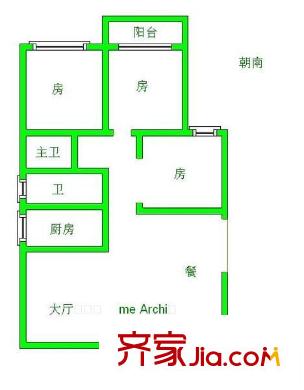 錦繡福城 3室 戶型圖