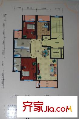 美和藍(lán)灣一期戊戶型 3室2廳2衛(wèi)1廚