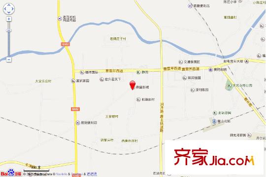 鼎盛新城交通坐標(biāo)圖
