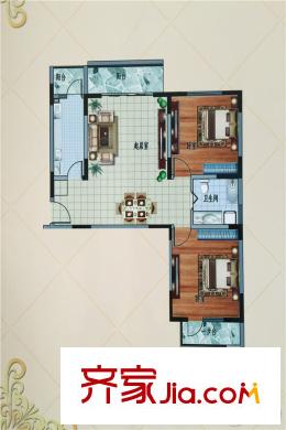 豐寧錦苑2#樓標(biāo)準(zhǔn)層A1戶型 2室2廳1衛(wèi)1廚