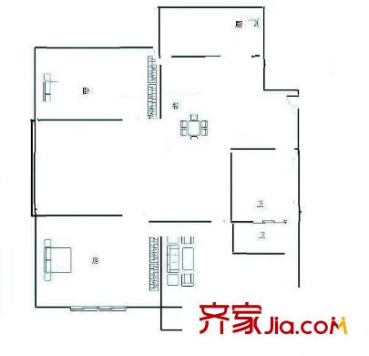 仁文大儒世家公館 9室 戶型圖