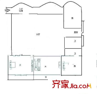 仁文大儒世家公館 9室 戶型圖