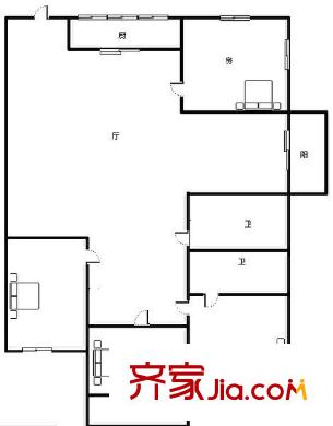 米蘭花苑 4室 戶型圖
