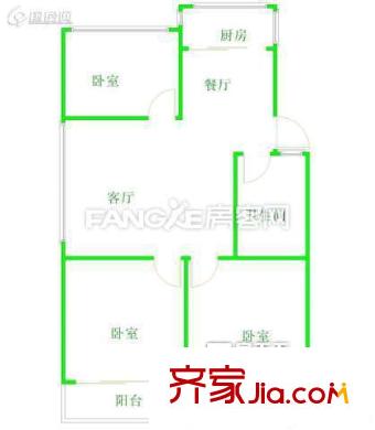 小康佳園 3室戶型圖