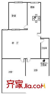 欣泰花園 3室 戶型圖