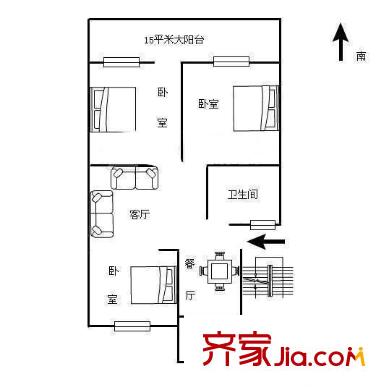 省政府辦公廳宿舍 戶型圖